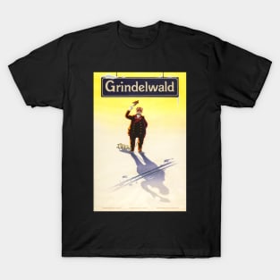 Grindelwald, Switzerland, Ski Poster T-Shirt